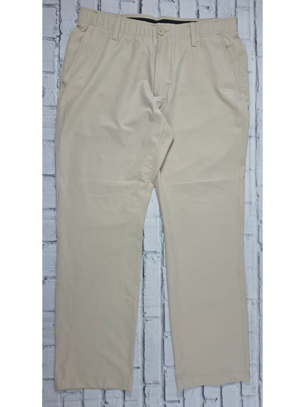 Under Armour Mens Beige Stretch Chino Pants Size 34X30 - Lightweight